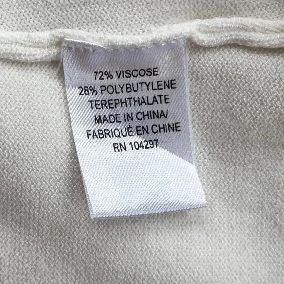 MILLY Cream Crochet Sleeveless Top Size Petite - Picture 9 of 9